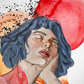 Sueños de colores. Traditional illustration, and Digital Illustration project by Elena Martín Jiménez - 07.21.2022