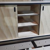 Mi proyecto del curso: Mini rack 3 módulos MH1. Arts, Crafts, Furniture Design, Making, Interior Design, DIY, and Woodworking project by Diego Arellano Agurto - 07.12.2022