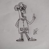 Mi proyecto del curso: Introducción a la creación de personajes estilo cartoon. Traditional illustration, Character Design, and Drawing project by ngallotto22 - 07.21.2022