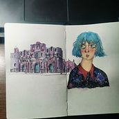 Mi proyecto del curso: Sketching artístico en acuarela: atrévete a expresar tus ideas . Un progetto di Illustrazione tradizionale, Bozzetti, Creatività, Disegno, Pittura ad acquerello e Sketchbook di Diego Bello Luna - 21.07.2022