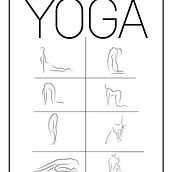 Yoga poster. Traditional illustration, and Poster Design project by freakfnature - 07.03.2022