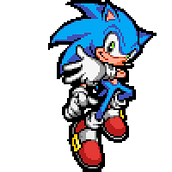 Sonic Animation. Animation, Character Design, 2D Animation, Video Games, and Pixel Art project by izal213 - 05.31.2021