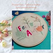 Meu projeto do curso: Técnicas básicas para bordado de letras  . Embroider, and Textile Design project by Taynã Fonseca - 07.18.2022
