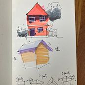 My project for course: Expressive Architectural Sketching with Colored Markers. Sketching, Drawing, Architectural Illustration, Sketchbook & Ink Illustration project by Alan - 07.22.2022