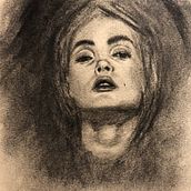 My project for course: Artistic Charcoal Portraiture: Creating Atmosphere. Traditional illustration, Fine Arts, Drawing, Portrait Drawing, Realistic Drawing, and Artistic Drawing project by Aline Leite - 07.22.2022