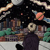 Mikrokosmos. Traditional illustration, Drawing, Digital Illustration, Ink Illustration, Comic, and Digital Drawing project by Thamires De Lunas - 07.23.2022