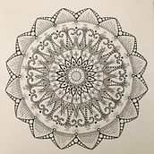 My project for course: The Art of Mandala Drawing: Create Geometric Patterns. Drawing & Ink Illustration project by Karen West - 07.22.2022