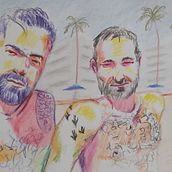 My project for course: Expressive Figure Drawing: Explore Lines, Shapes and Colors. Un progetto di Belle arti, Disegno a matita, Disegno, Disegno di ritratti, Disegno realistico, Disegno anatomico e Pittura gouache di Eduardo Peixoto - 22.07.2022