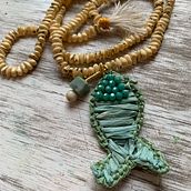 Mi proyecto del curso: Joyería tejida con fibras naturales. Accessor, Design, Arts, Crafts, Jewelr, Design, Fashion Design, and Textile Design project by Martha Castro - 07.23.2022