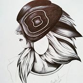 Autoretrato. Traditional illustration, Character Design, Drawing, Portrait Drawing, and Artistic Drawing project by Yolanda Lss - 03.20.2021