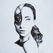 Mi proyecto del curso: Retrato realista con bolígrafo. Traditional illustration, Drawing, Portrait Drawing, Realistic Drawing, and Artistic Drawing project by Yolanda Lss - 07.23.2022