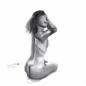 Meu projeto do curso: Desenho do corpo humano em movimento. Fine Arts, Sketching, Pencil Drawing, Drawing, and Realistic Drawing project by Natalia Silva - 07.29.2022