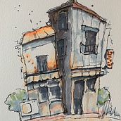 My project for course: Expressive Architectural Sketching with Colored Markers. Un projet de Esquisse , Dessin, Illustration architecturale, Carnet de croquis et Illustration à l'encre de g_olana - 24.07.2022