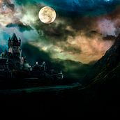 Night Castle. Matte Painting, Photograph, and Photomontage project by Mateus Bollini - 11.19.2021