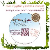 Diseño de pegatinas, roll up, posters y permisos de recolección para el Parque Micológico de Albarracín. Un proyecto de Diseño gráfico de Ainhoa Sarmiento - 24.07.2022