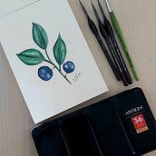 My project for course: Botanical Illustration with Watercolors. Traditional illustration, Fine Arts, Painting, Drawing, Watercolor Painting, and Botanical Illustration project by tania_ipm - 07.24.2022