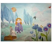 Waving goodbye... Un progetto di Illustrazione tradizionale, Collage, Disegno a matita, Illustrazione infantile, Narrativa, Pittura gouache e Albo illustrato di Aneta Karnas - 24.07.2022