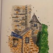 Mein Kursprojekt: Expressive Architekturskizzen mit Markern II. Een project van Traditionele illustratie y Architectuur van Judith - 24.07.2022