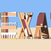 Mi proyecto del curso: Lettering digital ilustrado TEXAS. Un progetto di Lettering, Lettering digitale e Design tipografico di Martin Juni Espigares - 25.07.2022