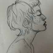 My project for course: Portrait Sketchbooking: Explore the Human Face . Schițe, Desen, Desen de portret, Desen artistic și Caiet de schițe de audreylynnredford - 07.26.2022