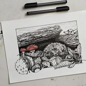 Illustration Fineliner . Een project van  Illustratie met inkt y  Tekening van charla_50 - 25.07.2022
