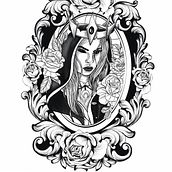 Mein Kursprojekt: Digitales Tattoo Design und Illustration mit Procreate. Projekt z dziedziny Trad, c, jna ilustracja, Projektowanie graficzne, Ilustracja c, frowa, Projektowanie tatuaż, R, sunek c i frow użytkownika littlecooper1994 - 25.07.2022