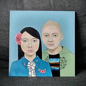 "Mondriaan portraits". Projekt z dziedziny  Malarstwo, Malarstwo akr, lowe i Portret użytkownika Erika de Groot - 25.07.2022