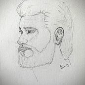 My project for course: Portrait Sketchbooking: Explore the Human Face. Sketching, Drawing, Portrait Drawing, Artistic Drawing, and Sketchbook project by rlymail - 07.25.2022
