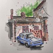 Mein Kursprojekt: Expressive Architekturskizzen mit Markern. Sketching, Drawing, Architectural Illustration, Sketchbook & Ink Illustration project by Victoria Shirokova - 07.25.2022