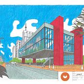 My project for course: Architectural Illustration: Humanize the Design of a Space . % Karin Kozlová tarafından hazırlanan Tasarım, Mimarlık, Pe, zaj Mimarisi, Mimari İllüstras, Ve on projesi - 07.23.2022