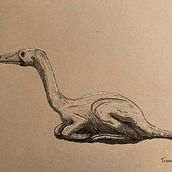 Dinosaurs in ink. Traditional illustration project by Andreas Adam - 07.26.2022