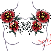 My project for course: Botanical Tattoo Design with Procreate. Traditional illustration, Digital Illustration, Tattoo Design, and Botanical Illustration project by Brittney-Jo Bassham Bassham - 07.22.2022