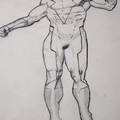 My project for course: Illustration for Comics: Anatomy of a Superhero. Un proyecto de Ilustración tradicional, Diseño de personajes, Cómic, Dibujo a lápiz y Dibujo anatómico de edisonsouzapereira - 26.07.2022