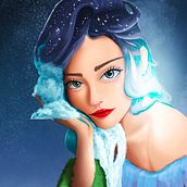 My project for course: Digital Fantasy Portraits with Photoshop. Traditional illustration, Drawing, Digital Illustration, Portrait Drawing, Digital Drawing, and Digital Painting project by psilenz15 - 07.21.2022