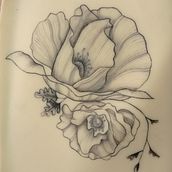 Mi proyecto del curso: Tatuaje botánico con puntillismo. Traditional illustration, Tattoo Design, and Botanical Illustration project by angelica_ramirez_iq - 07.24.2022