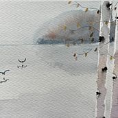 My project for course: Atmospheric Landscapes in Watercolor . Un projet de Beaux Arts, Peinture , et Aquarelle de sue_tempest - 26.07.2022