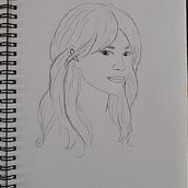 My project for course: Portrait Sketchbooking: Explore the Human Face. Sketching, Drawing, Portrait Drawing, Artistic Drawing, and Sketchbook project by helen2022 - 07.26.2022
