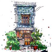 My project for course: Expressive Architectural Sketching with Colored Markers. Sketching, Drawing, Architectural Illustration, Sketchbook & Ink Illustration project by ramlan_ramlee - 07.25.2022
