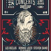 Illustration Concert Rock DSL. Traditional illustration, Vector Illustration, Poster Design, Events, Character Design, and Digital Illustration project by Georges Brush - 07.26.2022