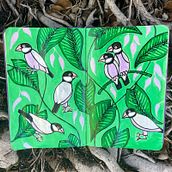 My project for course: Botanical Patterns in a Sketchbook: Conquer the Blank Page. Traditional illustration, Pattern Design, Botanical Illustration, and Sketchbook project by vbj7z9bhnb - 07.26.2022