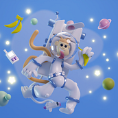 My project for course: 3D Character Creation in Blender Ein Projekt aus dem Bereich 3D, Design von Figuren, 3-D-Modellierung, Design von 3-D-Figuren und 3-D-Design von sawsan - 26.07.2022