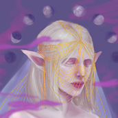 My project for course: Digital Fantasy Portraits with Photoshop. Traditional illustration, Drawing, Digital Illustration, Portrait Drawing, Digital Drawing, and Digital Painting project by Anastasia Leucinger - 07.24.2022
