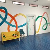 CORES_mural interior. Traditional illustration project by Tamara Baz - 06.20.2022