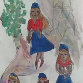 Cátia ou Eu Ein Projekt aus dem Bereich Design von Figuren, Skizzenentwurf, Zeichnung, Stor, telling, Stor, board und Artistische Zeichnung von ÁFIA FACO - 21.07.2022