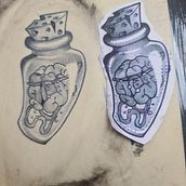 Mój projekt z kursu: Tatuaż techniką „blackwork” z użyciem cienkich linii. Tattoo Design project by aleksandra_skalska_pmu - 07.28.2022