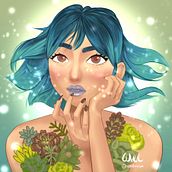 My project for course: Digital Fantasy Portraits with Photoshop. Een project van Traditionele illustratie,  Tekening, Digitale illustratie,  Portrettekening, Digitale tekening y  Digitaal schilderij van Wellington Santos - 29.07.2022