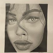 Mi proyecto del curso: Sketchbook de retrato: explora el rostro humano. Sketching, Drawing, Portrait Drawing, Artistic Drawing, and Sketchbook project by Andreina - 07.26.2022