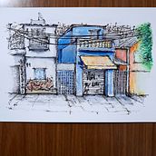 Meu projeto do curso: Desenho arquitetônico expressivo com marcadores coloridos. Sketching, Drawing, Architectural Illustration, Sketchbook & Ink Illustration project by Leo Pontes - 07.13.2022
