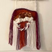 Mon projet du cours : Tapisserie décorative au métier à tisser : textures et volumes. Un proyecto de Diseño de complementos, Artesanía, Decoración de interiores, Interiorismo, Tejido y Diseño textil de 91arlette - 29.07.2022