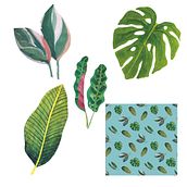 Meu projeto do curso: Aquarela botânica para estampados. Traditional illustration, Pattern Design, Watercolor Painting, and Botanical Illustration project by Claudia Bycau - 07.24.2022